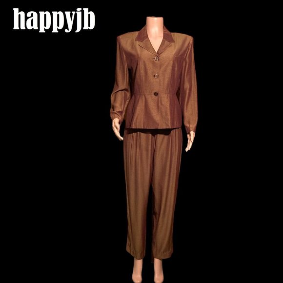 EUC Vintage Lois Snyder Dani Max Jacket Pant Suit Size 12 - Picture 2 of 16